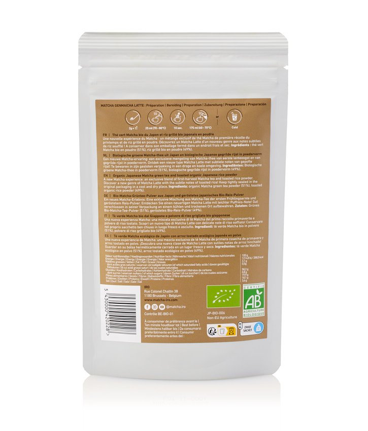 IRO Matcha Genmaicha en poudre bio Premium 100gr