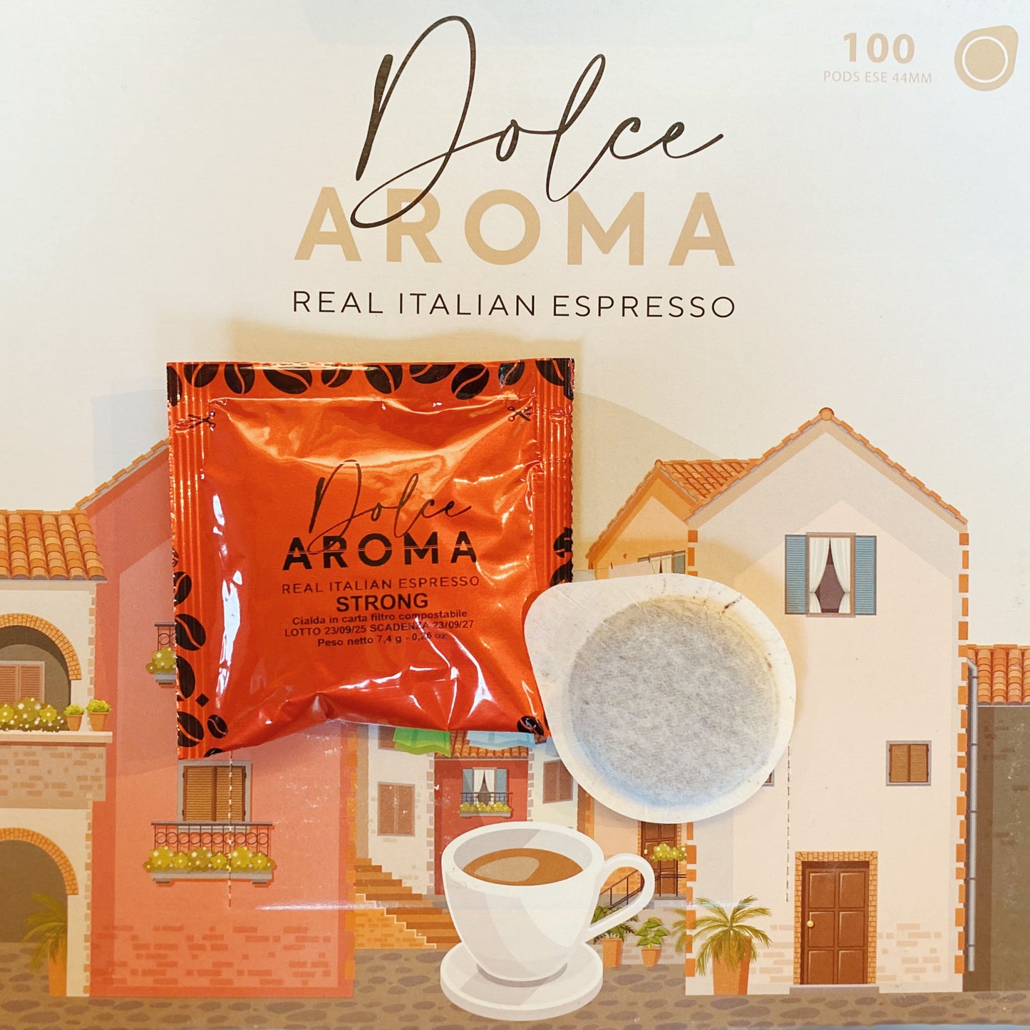 AROMA Forte (Strong) Dosettes E.S.E. 100pces