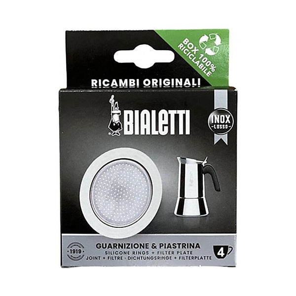 Bialetti 1 Joint + 1 Filtre Modèle Inox 4