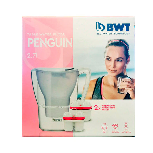 BWT Penguin Carafe filtrante d'eau 2,7 l + 2 filtres