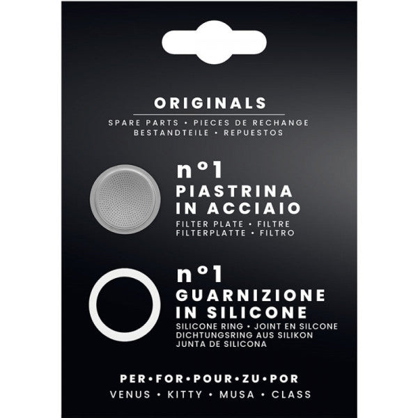 Bialetti 1 Joint & 1 Filtre Modèle Inox 1-2