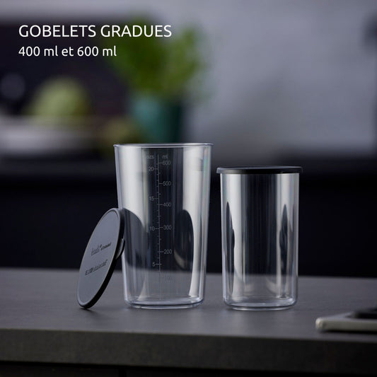 Bamix Set de gobelets 400 ml + 600 ml