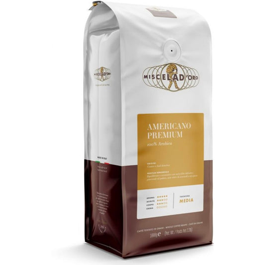 Miscela d'Oro Americano Premium Grains 1kg (2x500gr)