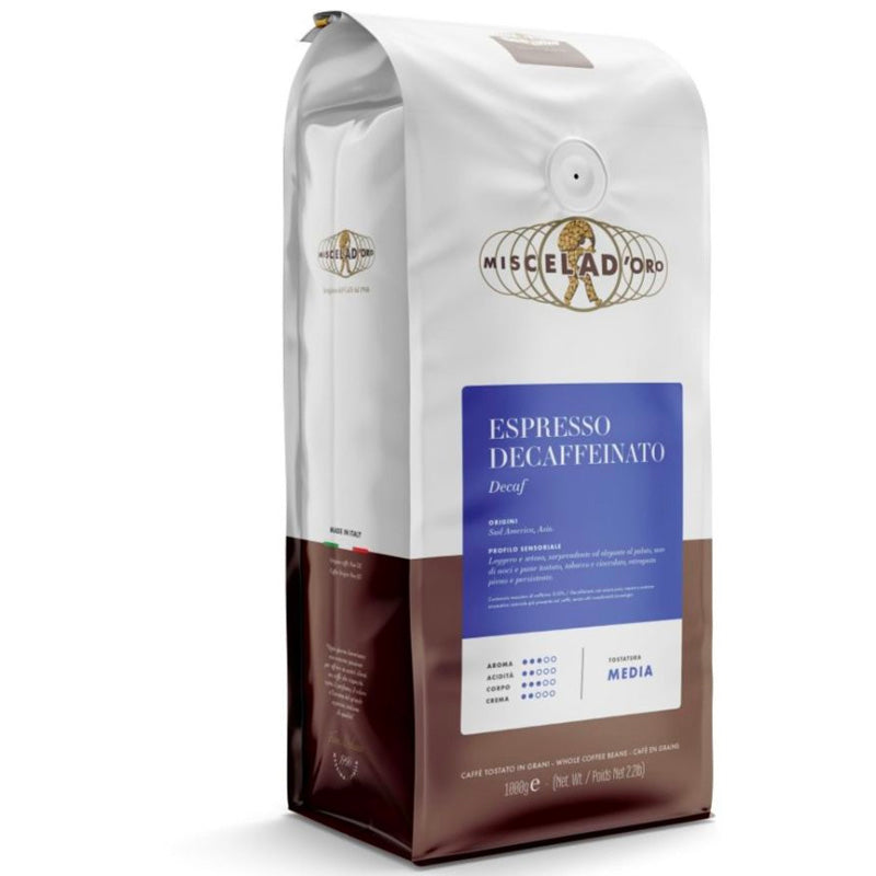 Miscela d'Oro Decaféiné Grains 1kg (2x500gr)