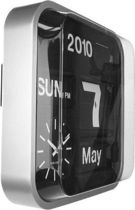 Karlsson Big Flip Horloge murale (Inox)