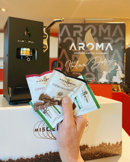 PACK Aroma Plus Mono Black + 150 dosettes E.S.E.