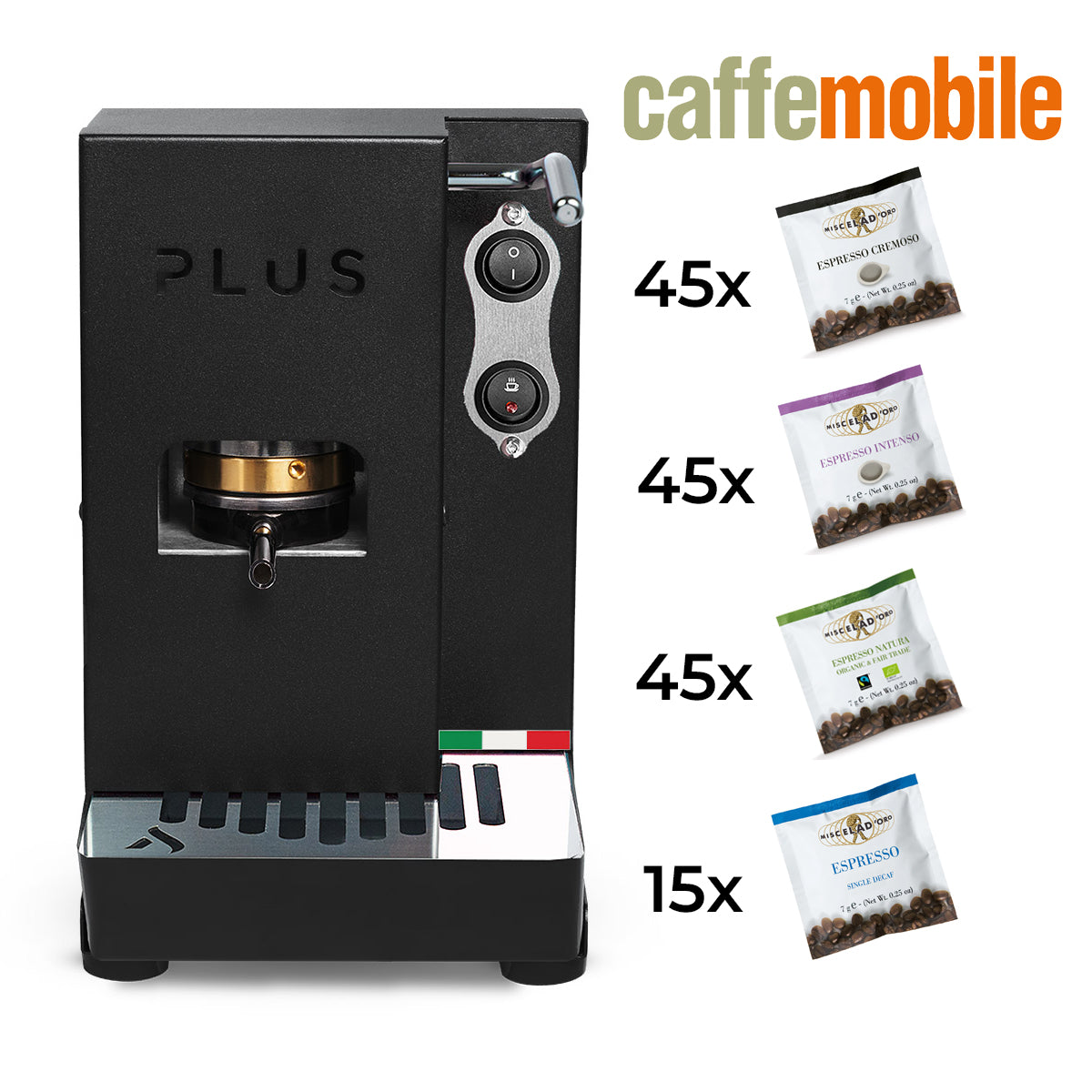 PACK Aroma Plus Mono Black + 150 dosettes E.S.E.