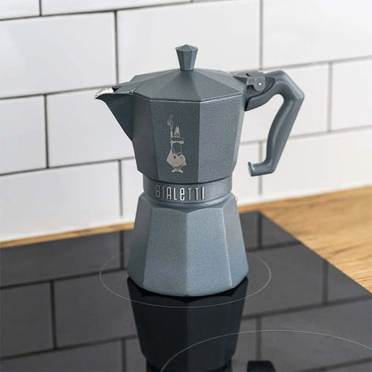 BIALETTI Moka Exclusive Octagonal Induction Silver Grey