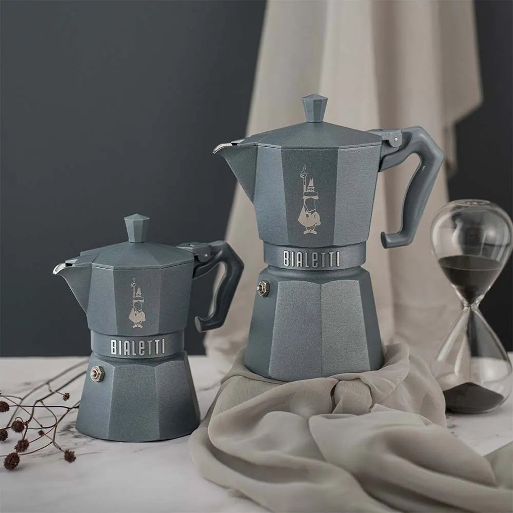 BIALETTI Moka Exclusive Octagonal Induction Silver Grey