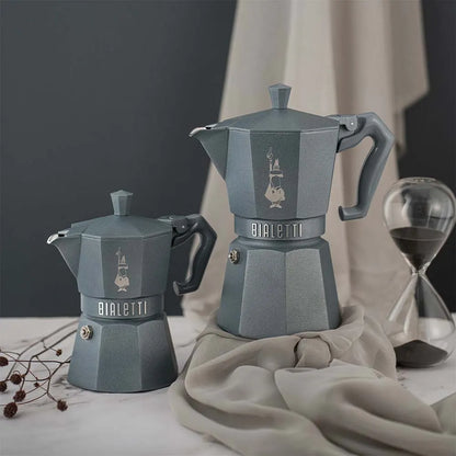 BIALETTI Moka Exclusive Octagonal Induction Silver Grey