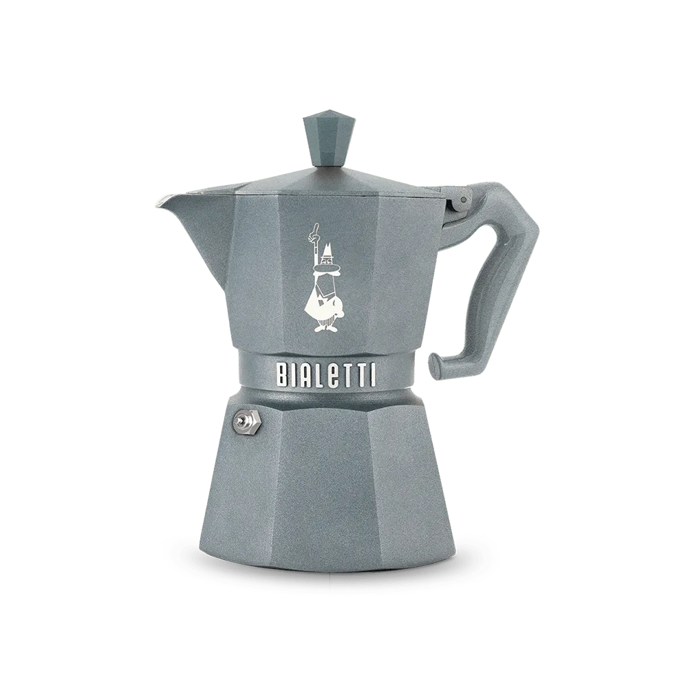 BIALETTI Moka Exclusive Octagonal Induction Silver Grey