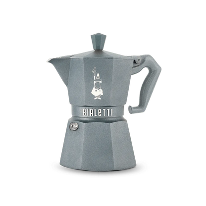 BIALETTI Moka Exclusive Octagonal Induction Silver Grey