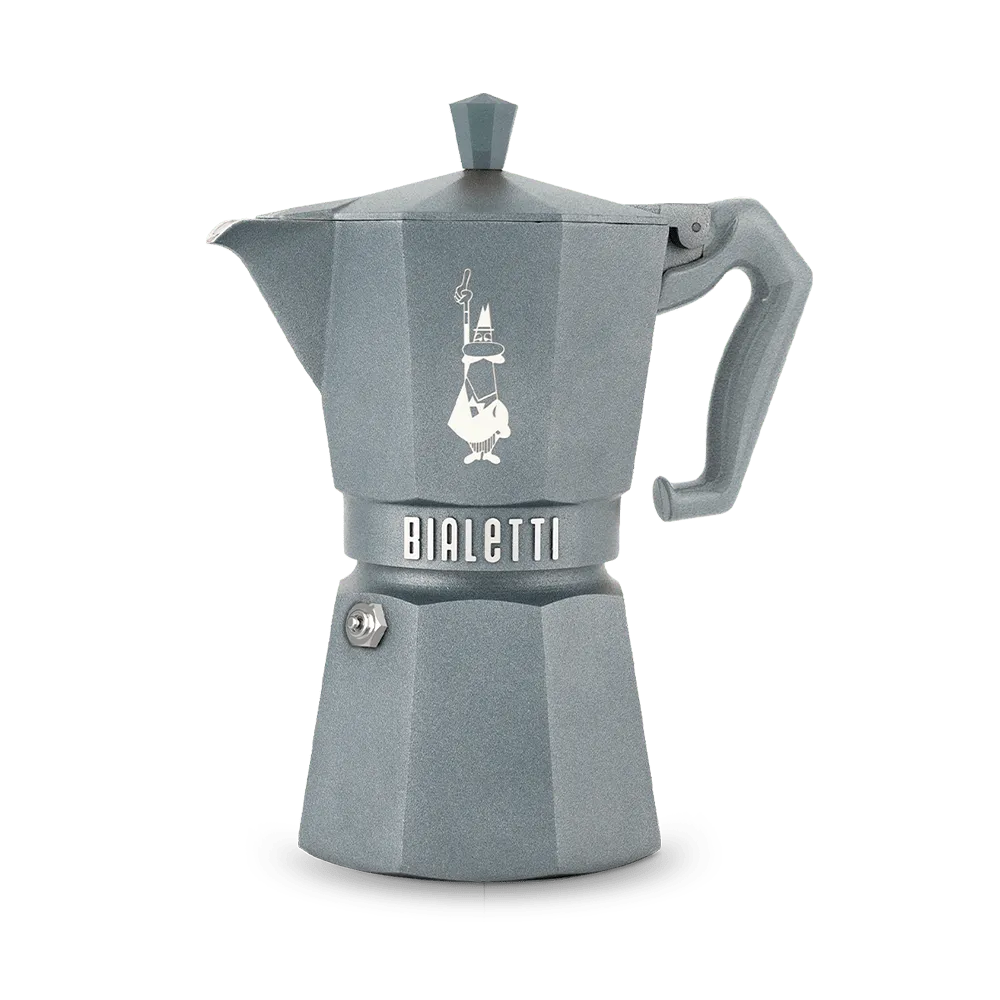 BIALETTI Moka Exclusive Octagonal Induction Silver Grey