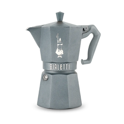 BIALETTI Moka Exclusive Octagonal Induction Silver Grey